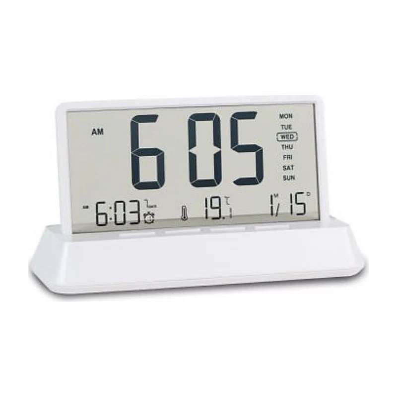 Clear View Temperature Clock