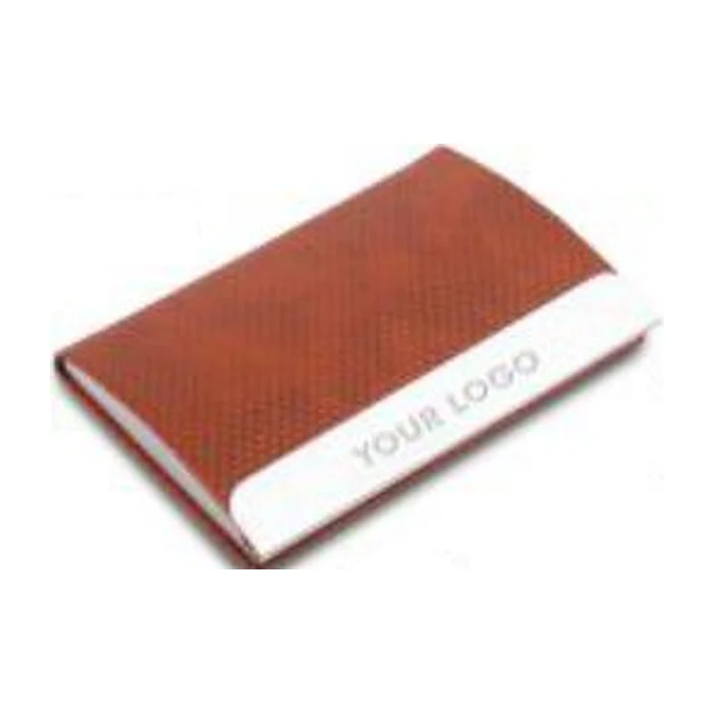 Magnetic Steel Card Holder, Tan