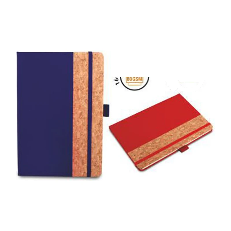 PU Cork Elastic Notebook