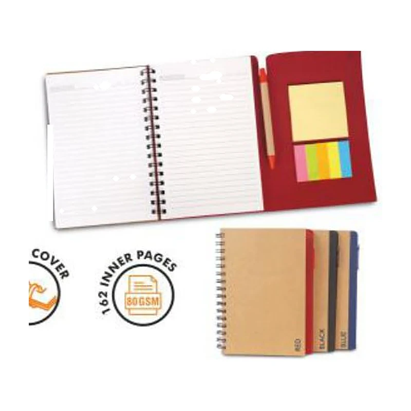 Sticky Notes A5 Notebook & Eco Pen