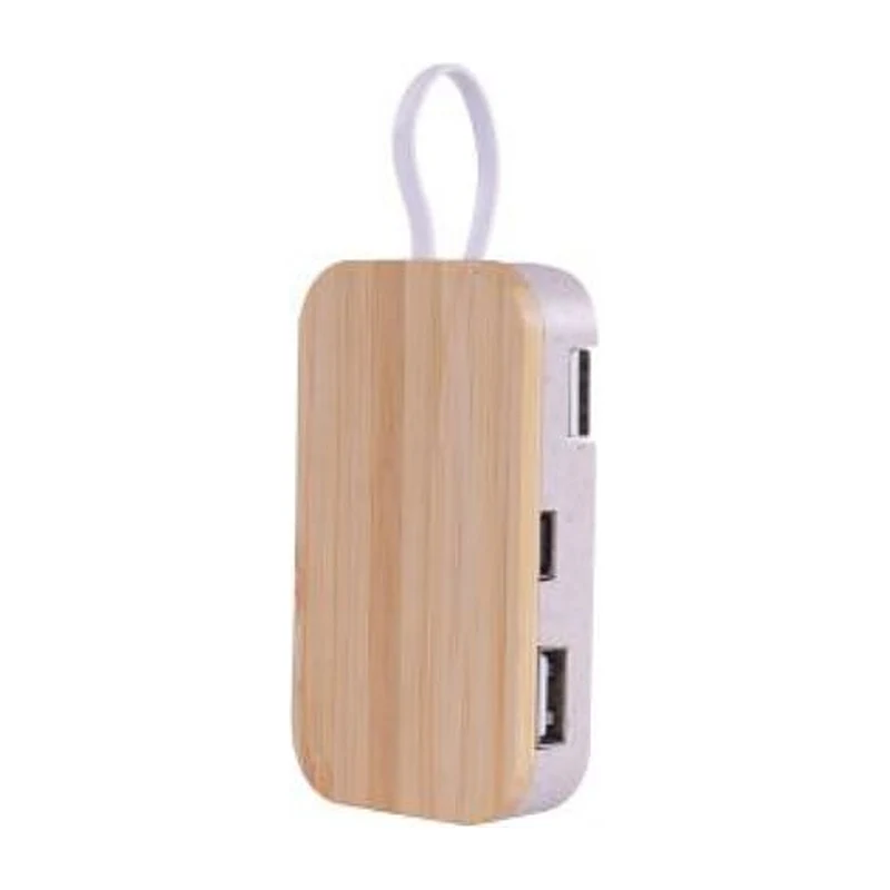Bamboo Hub & Phone Stand