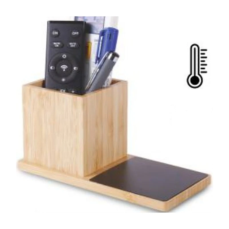 Bamboo Warm Cup Pen Stand