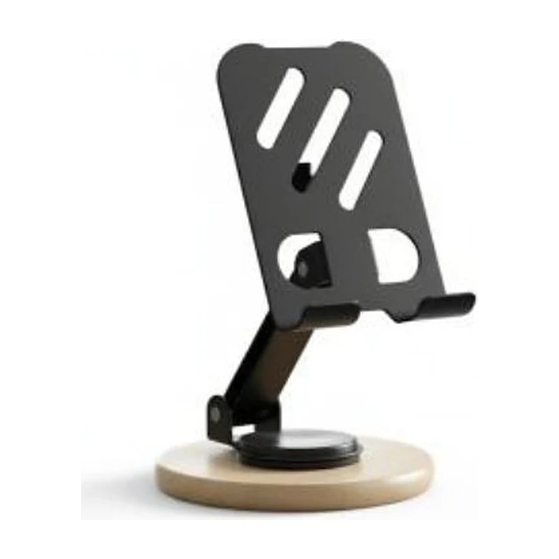 Spin Bamboo Phone Stand, Compact