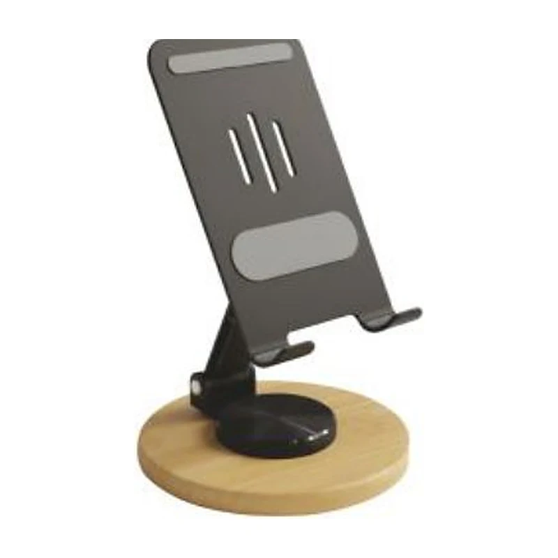 Spin Bamboo Metal Phone Stand
