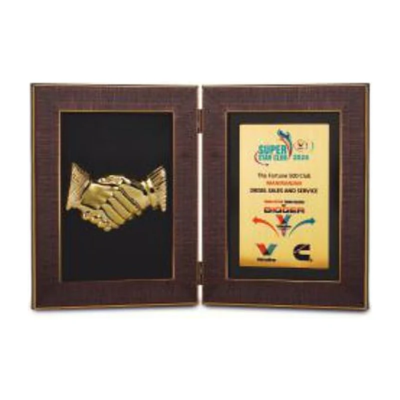 Book-Style Award, Handshake Motif