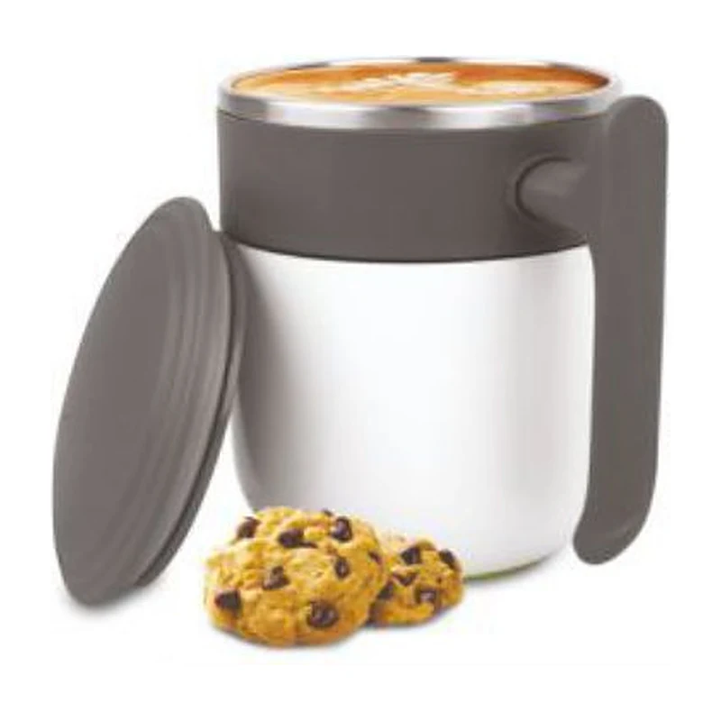Two-Tone Lidded Steel Mug