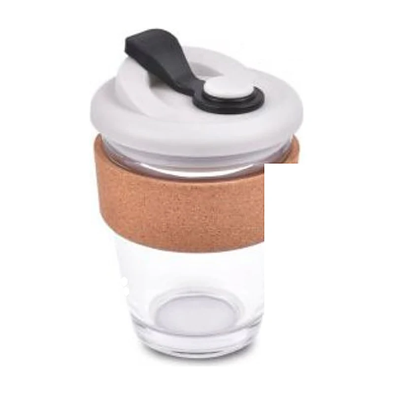 Cork Grip Glass Mug