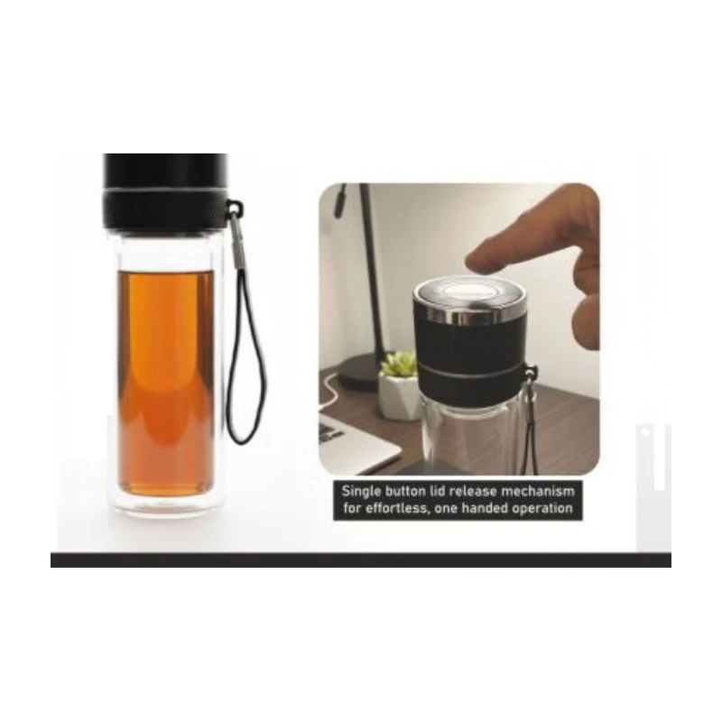 Clear Sip Pop Infuser Bottle
