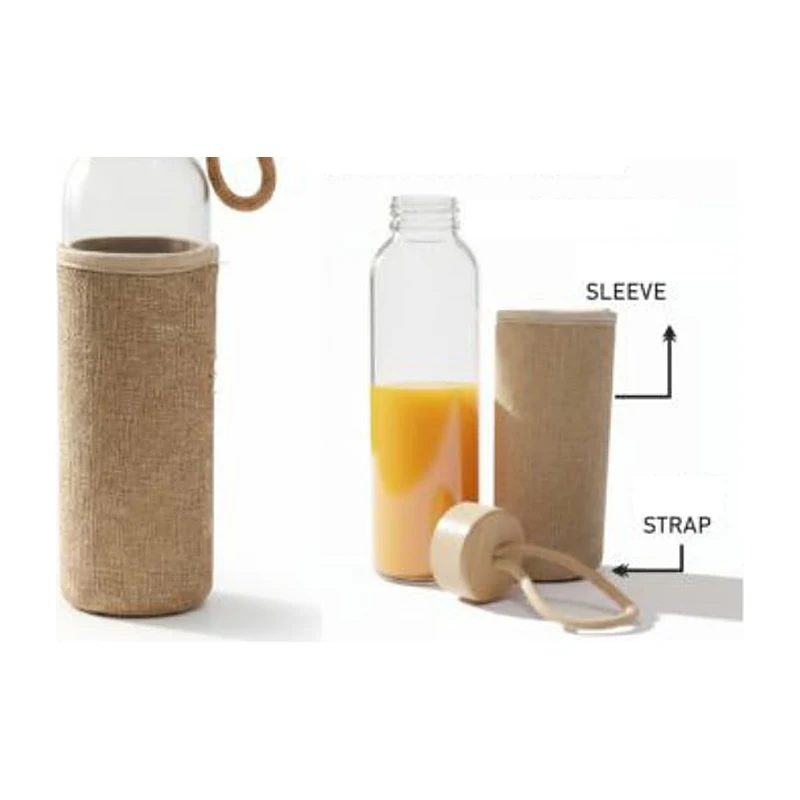 Earth Weave Glass Bottle