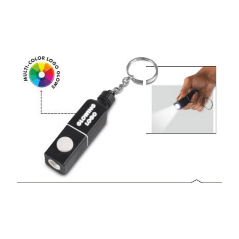 Glowing Logo Bottle Keychain