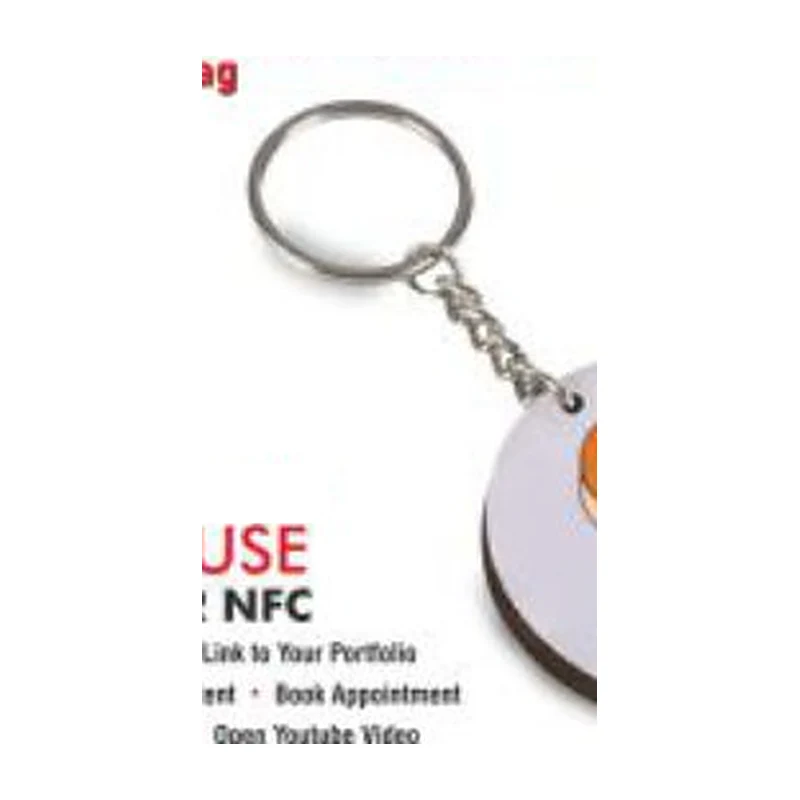 Tap Square NFC Keychain