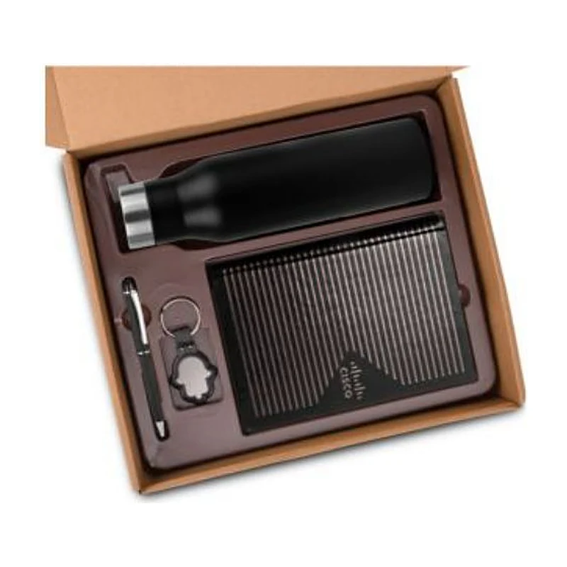 Four-in-One Black Kraft Set