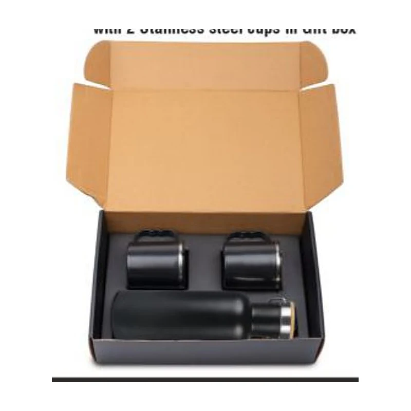 Bamboo Flask & Two Cups Gift Box