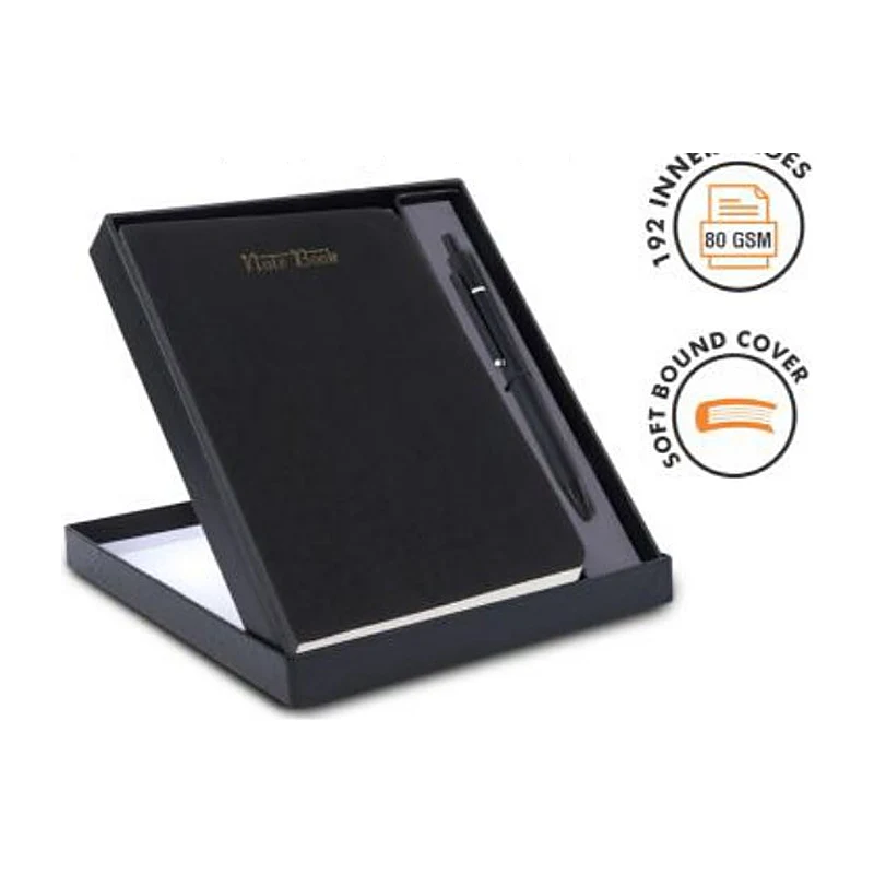 Two-in-One Black Notebook Set