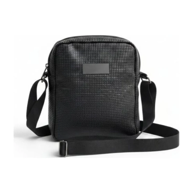 Micro-Grid Crossbody Bag
