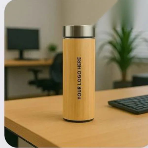 Bamboo Tea Flask with Strainer